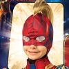 Máscara Capitã Marvel infantil Luxo