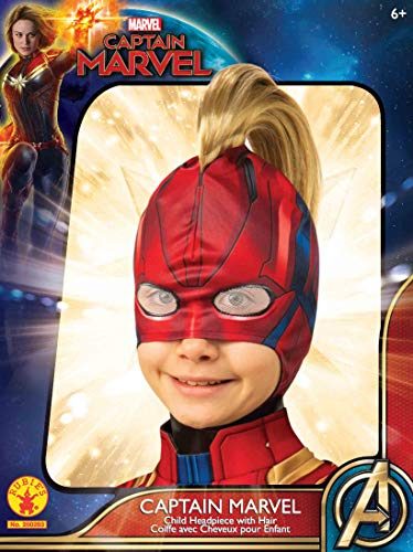 Máscara Capitã Marvel infantil Luxo