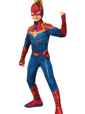 Máscara Capitã Marvel infantil Luxo Máscara Capitã Marvel infantil Luxo