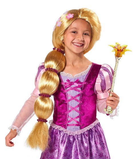 Peruca Rapunzel Enrolados Disney Infantil Clássica
