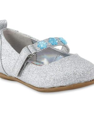 Sapatilha Infantil Prata Prateada Lantejoulas Frozen Sapatilha Infantil Prata Prateada Lantejoulas Frozen