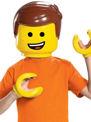 Cabeça Máscara Capacete Lego Emmet Infantil Kit Cabeça Máscara Capacete Lego Emmet Infantil Kit