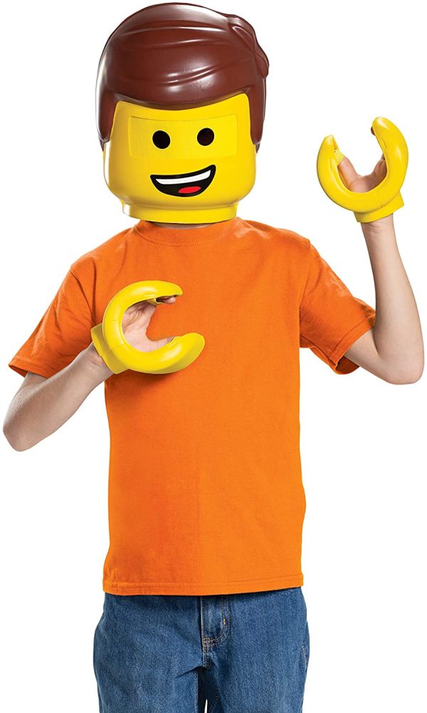 Cabeça Máscara Capacete Lego Emmet Infantil Kit Cabeça Máscara Capacete Lego Emmet Infantil Kit