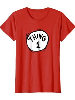 Camiseta Dr. Seuss Thing 1 Adulto Luxo