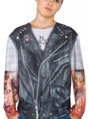 Camiseta Motoqueiro Instinto Selvagem Infantil Luxo Camiseta Motoqueiro Instinto Selvagem Infantil Luxo
