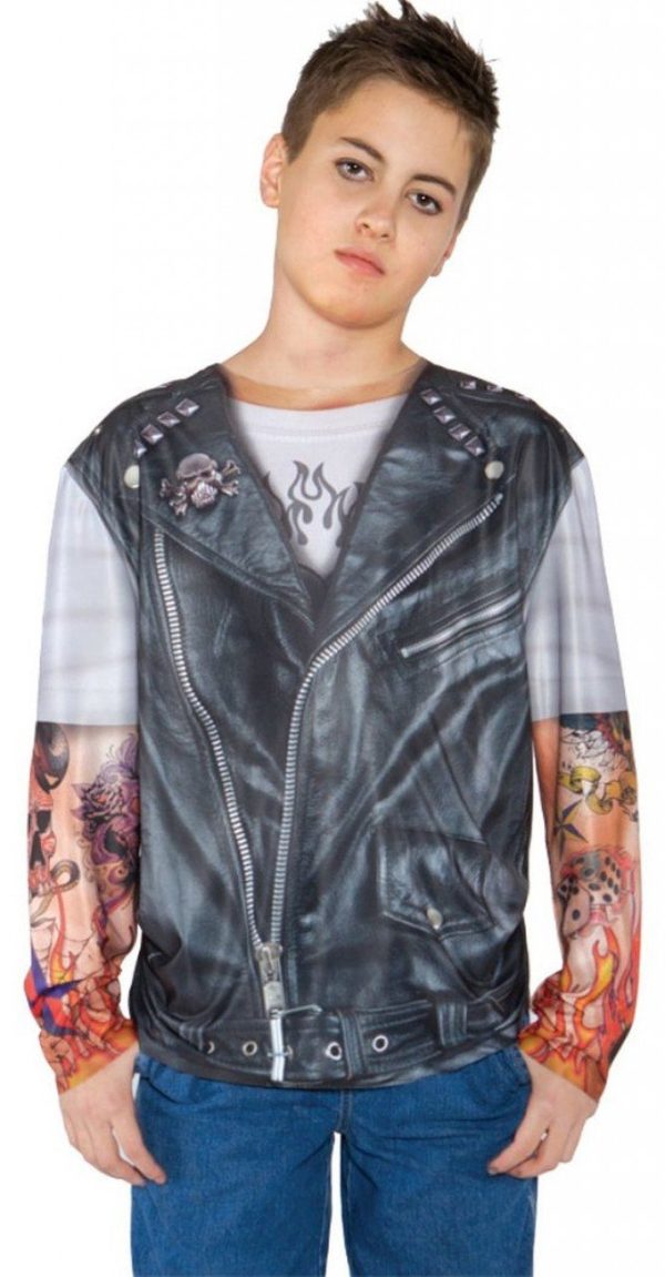 Camiseta Motoqueiro Instinto Selvagem Infantil Luxo Camiseta Motoqueiro Instinto Selvagem Infantil Luxo