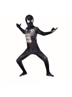 Fantasia Agente Venom Infantil Spandex Fantasia Agente Venom Infantil Spandex