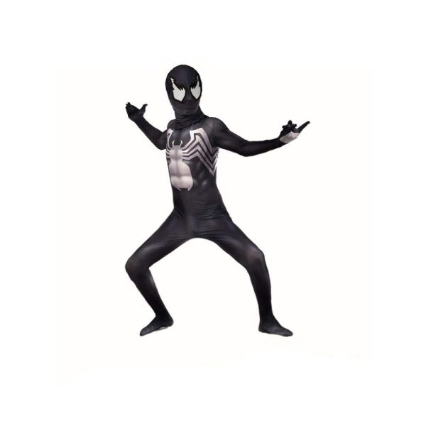 Fantasia Agente Venom Infantil Spandex Fantasia Agente Venom Infantil Spandex