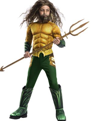 Fantasia Aquaman A Origem da Justiça Infantil Luxo Fantasia Aquaman A Origem da Justiça Infantil Luxo