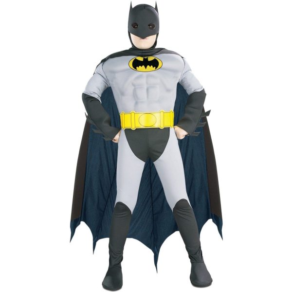 Fantasia Batman Infantil Luxo com Músculos Fantasia Batman Infantil Luxo com Músculos