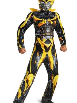 Fantasia Bumblebee Infantil Musculos Transformers A Era da Extinção Fantasia Bumblebee Infantil Musculos Transformers A Era da Extinção