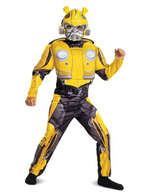 Fantasia Bumblebee Infantil Musculos Transformers Clássica Fantasia Bumblebee Infantil Musculos Transformers Clássica