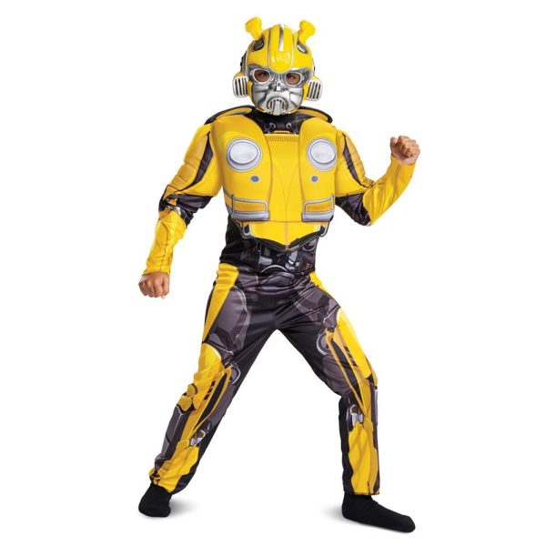 Fantasia Bumblebee Infantil Musculos Transformers Clássica