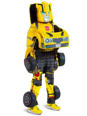Fantasia Bumblebee Transformers Elite Infantil Carro Fantasia Bumblebee Transformers Elite Infantil Carro