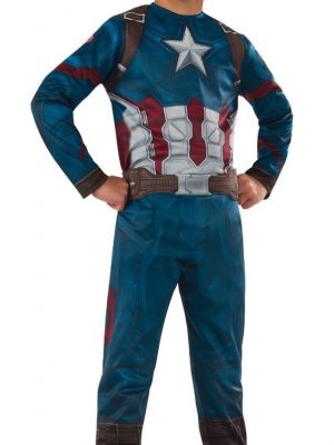 Fantasia Capitão América Guerra Civil Infantil Fantasia Capitão América Guerra Civil Infantil