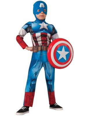 Fantasia Capitão América Infantil Elite Fantasia Capitão América Infantil Elite