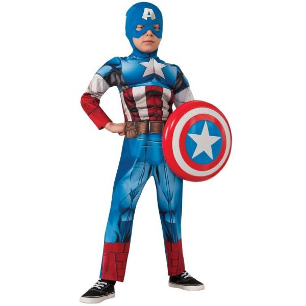 Fantasia Capitão América Infantil Elite Fantasia Capitão América Infantil Elite