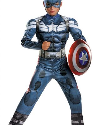 Fantasia Capitão América O Soldado do Inverno Super Luxo Fantasia Capitão América O Soldado do Inverno Super Luxo