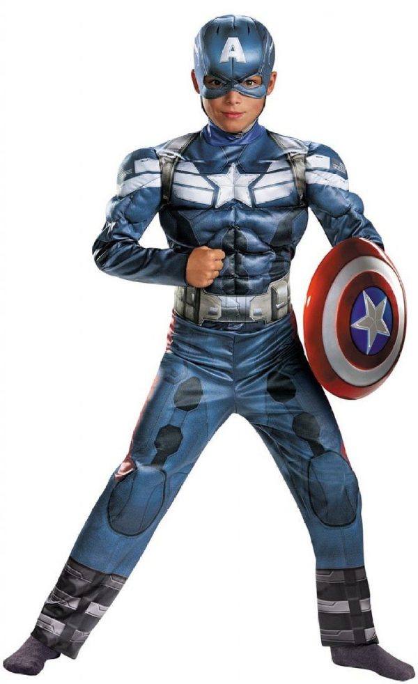 Fantasia Capitão América O Soldado do Inverno Super Luxo Fantasia Capitão América O Soldado do Inverno Super Luxo