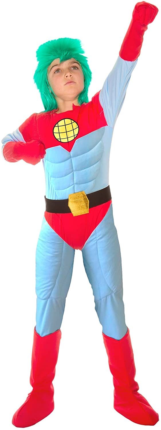 Fantasia Capitão Planeta Infantil Luxo Fantasia Capitão Planeta Infantil Luxo