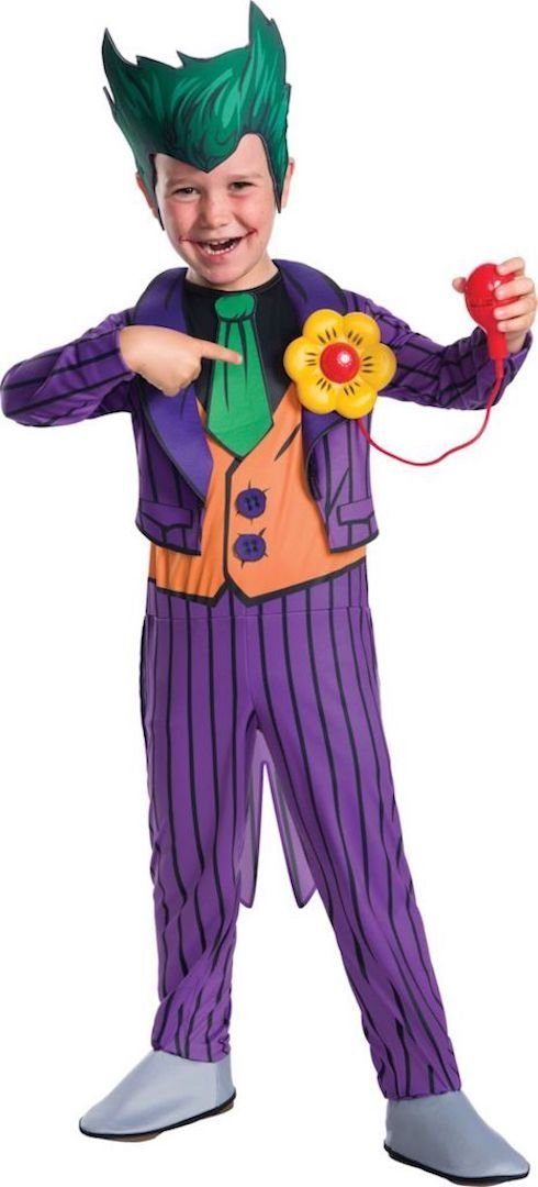 Fantasia Coringa Infantil Clássica com Flor Fantasia Coringa Infantil Clássica com Flor