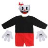 Fantasia Cuphead Mugman Infantil Vermelho