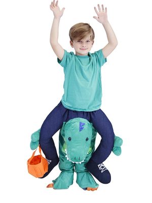 Fantasia de Montar Dinossauro Me Carregando Infantil Fantasia de Montar Dinossauro Me Carregando Infantil
