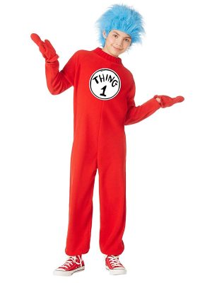 Fantasia Infantil Dr. Seuss Thing 1 Luxo Fantasia Dr. Seuss Thing 1 Infantil Luxo