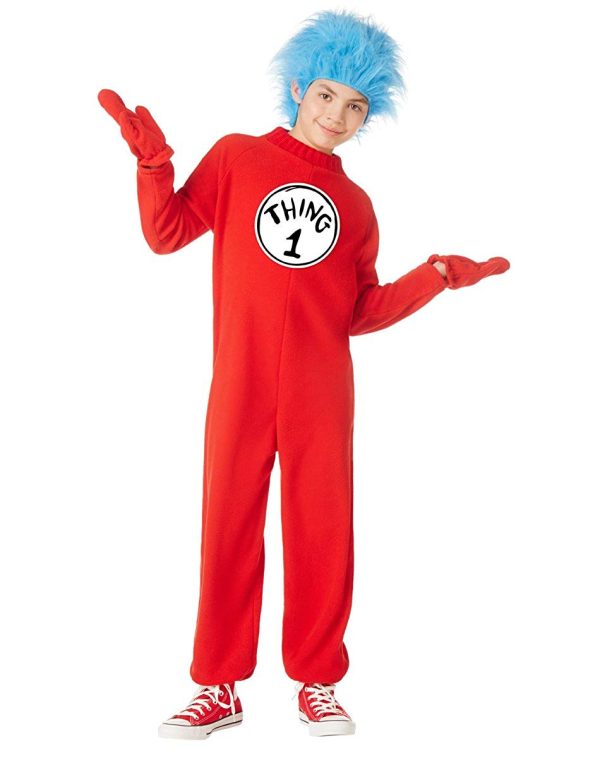 Fantasia Infantil Dr. Seuss Thing 1 Luxo Fantasia Dr. Seuss Thing 1 Infantil Luxo