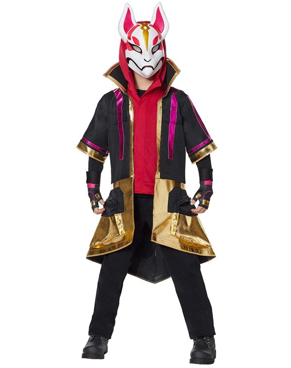 Fantasia Drift Fortnite Casaco Longo Infantil Luxo Fantasia Drift Fortnite Casaco Longo Infantil Luxo