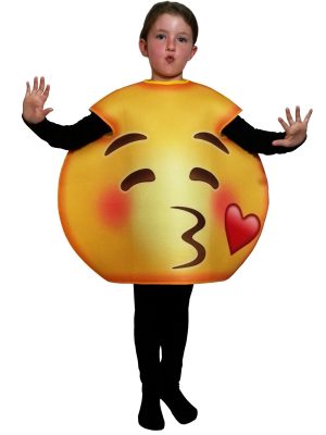Fantasia Emoji Beijinho Infantil Luxo Fantasia Emoji Beijinho Infantil Luxo