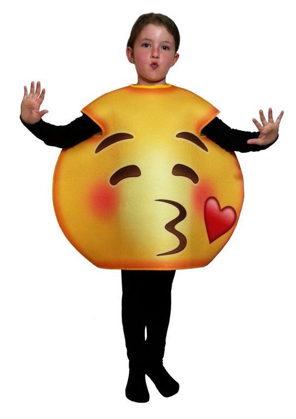 Fantasia Emoji Beijinho Infantil Luxo Fantasia Emoji Beijinho Infantil Luxo