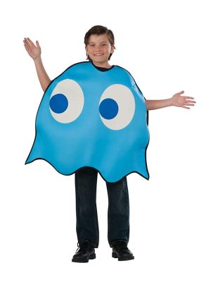 Fantasia Fantasma Azul PacMan Luxo Infantil Fantasia Fantasma Azul PacMan Luxo Infantil