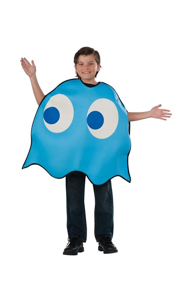 Fantasia Fantasma Azul PacMan Luxo Infantil Fantasia Fantasma Azul PacMan Luxo Infantil