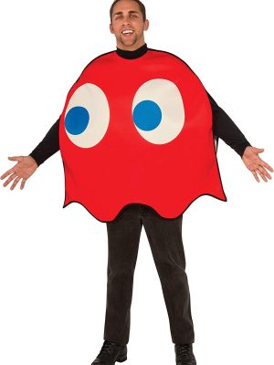 Fantasia Fantasma Vermelho PacMan Luxo Adulto Fantasia Fantasma Vermelho PacMan Luxo Adulto