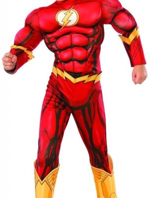Fantasia Flash Super Herói DC Músculos Infantil