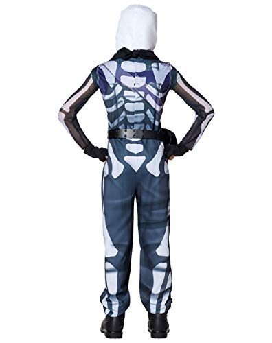 Fantasia Fortnite Skin Skull Trooper Infantil Luxo