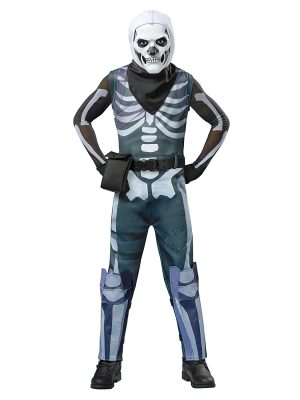 Fantasia Fortnite Skin Skull Trooper Infantil Luxo Fantasia Fortnite Skin Skull Trooper Infantil Luxo