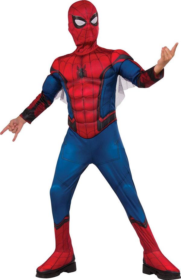Fantasia Homem Aranha de Volta ao Lar Infantil Luxo Músculo Fantasia Homem Aranha de Volta ao Lar Infantil Luxo Músculo