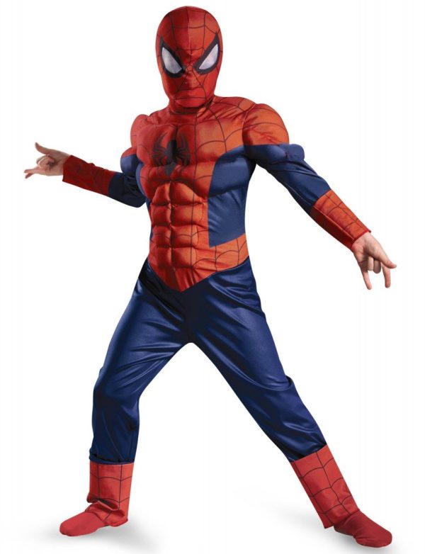 Fantasia Homem Aranha Infantil com Músculos Luz Elite Fantasia Homem Aranha Infantil com Músculos Luz Elite
