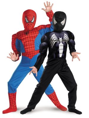 Fantasia Homem Aranha Infantil Dupla Face com Músculos Fantasia Homem Aranha Infantil Dupla Face com Músculos