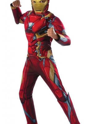 Fantasia homem de Ferro Guerra Civil Infantil Luxo Fantasia homem de Ferro Guerra Civil Infantil Luxo