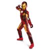 Fantasia Homem de Ferro Infantil com Músculos e Luz no Peito