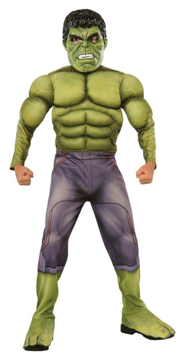 Fantasia Hulk Os Vingadores 2 Era de Ultron Músculos Infantil