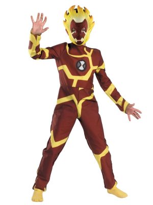 Fantasia Infantil Ben 10 Heat Blast Chama Luxo Fantasia Infantil Ben 10 Heat Blast Chama Luxo