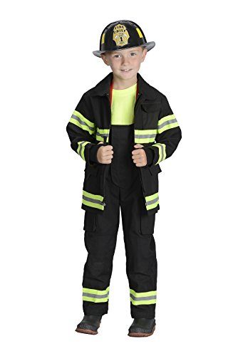 Fantasia Infantil Bombeiro Clássica Luxo Preta Fantasia Infantil Bombeiro Clássica Luxo Preta