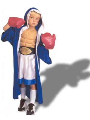 Fantasia Infantil Esportista Boxeador Luxo