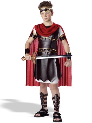 Fantasia Infantil Hércules Gladiador Romano Luxo