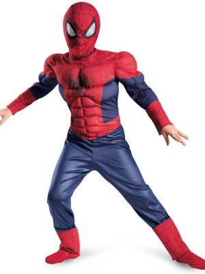 Fantasia Infantil Homem Aranha com Músculos Elite