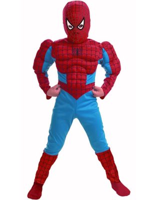 Fantasia Infantil Homem Aranha com Músculos Luxo Clássica Fantasia Infantil Homem Aranha com Músculos Luxo Clássica